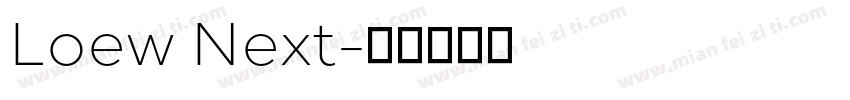 Loew Next字体转换